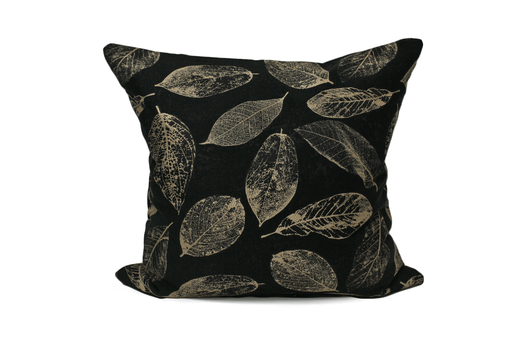 Black Leaf Cushion Cover Cushion Cover Canadian Down & Feather Company