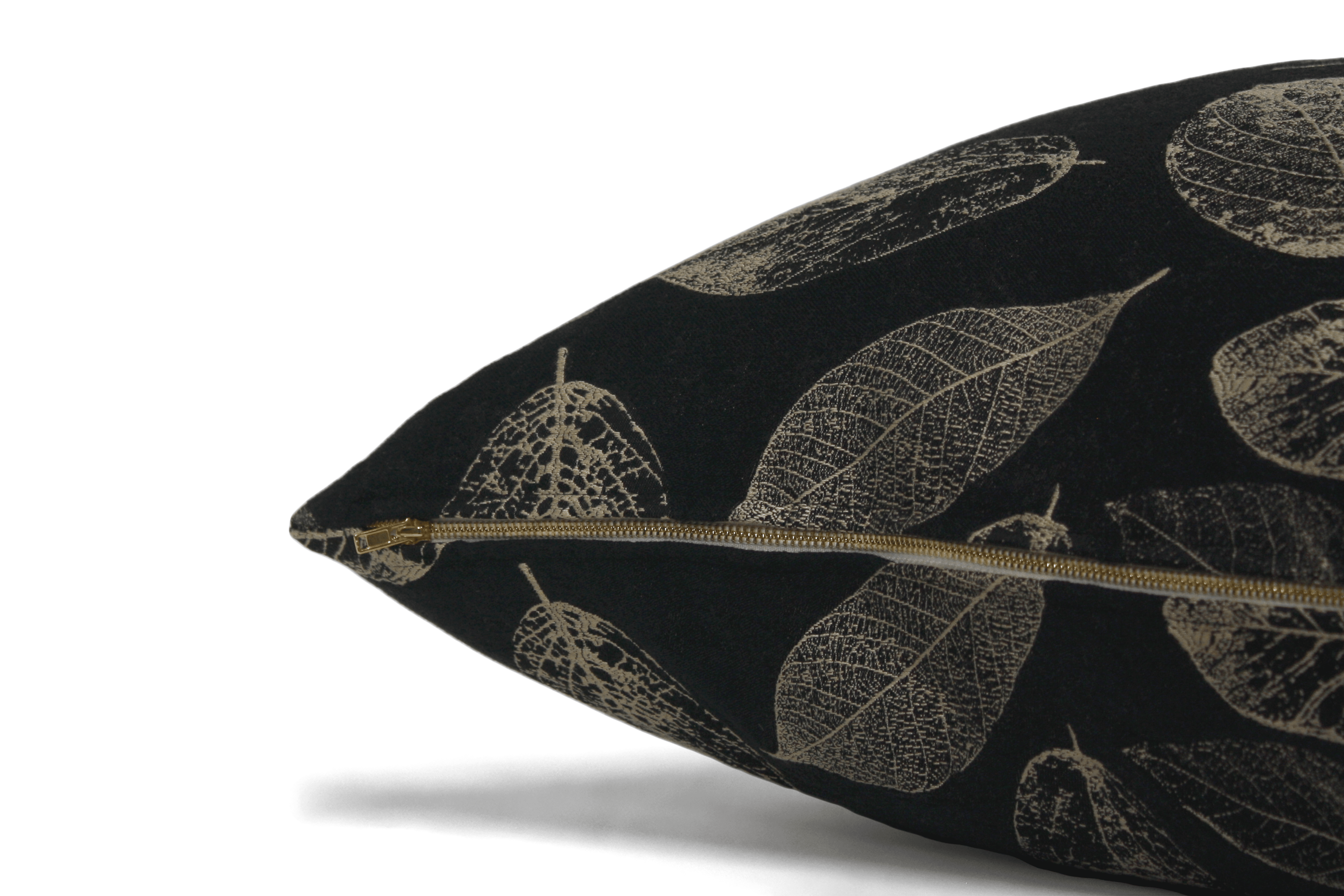 Black Leaf Cushion Cover Cushion Cover Canadian Down & Feather Company