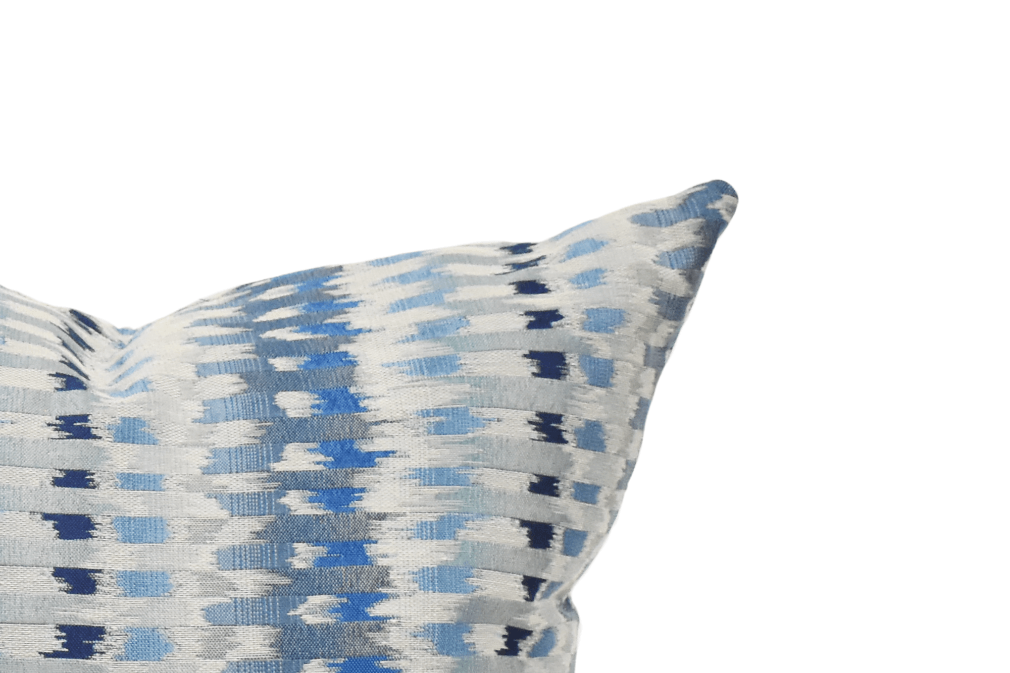 Blue ikat pillow cover hot sale