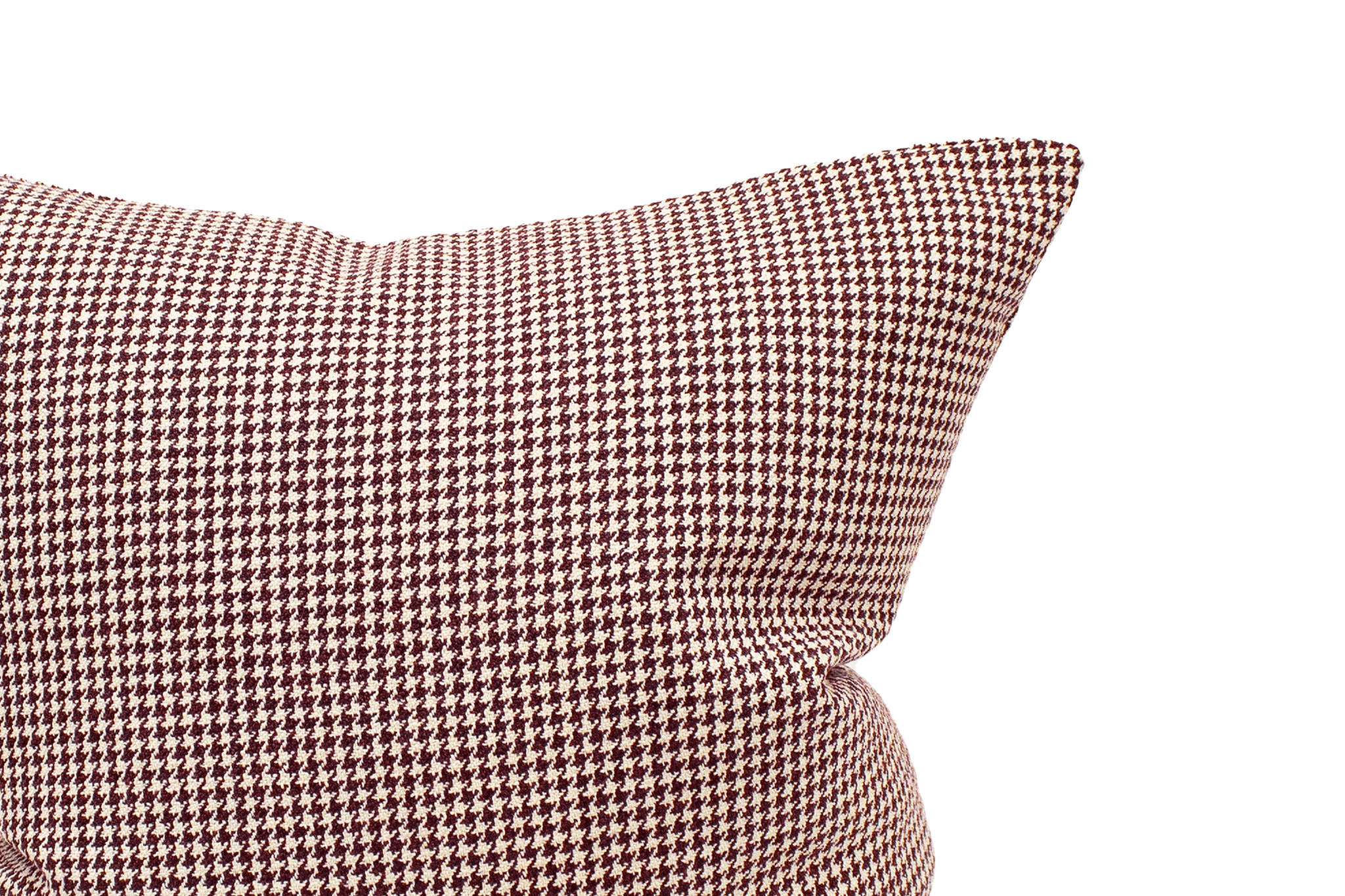 Crimson Houndstooth Cushion Cover Cushion Cover Canadian Down & Feather Company 