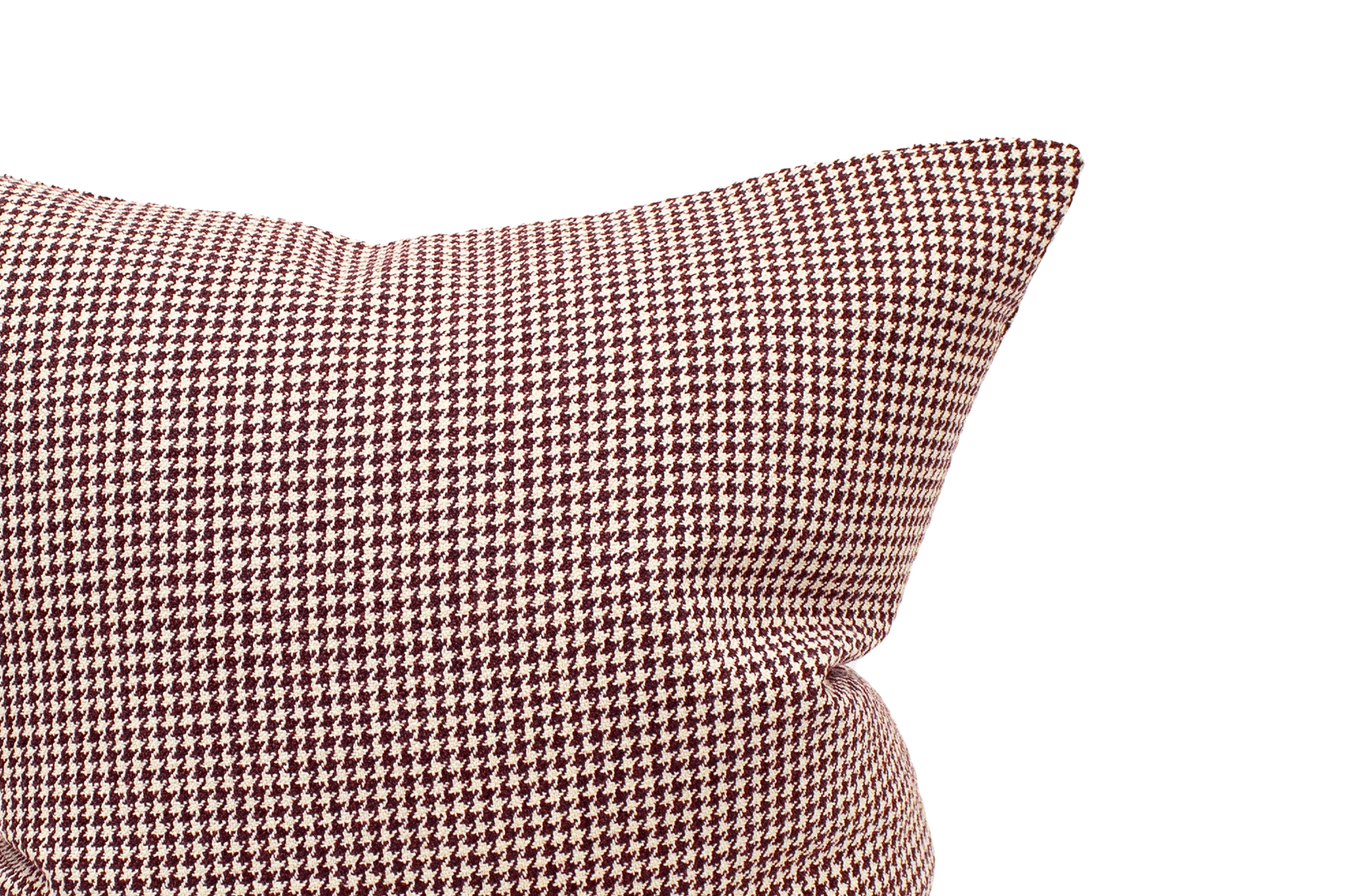 Crimson Houndstooth Cushion Cover Cushion Cover Canadian Down & Feather Company