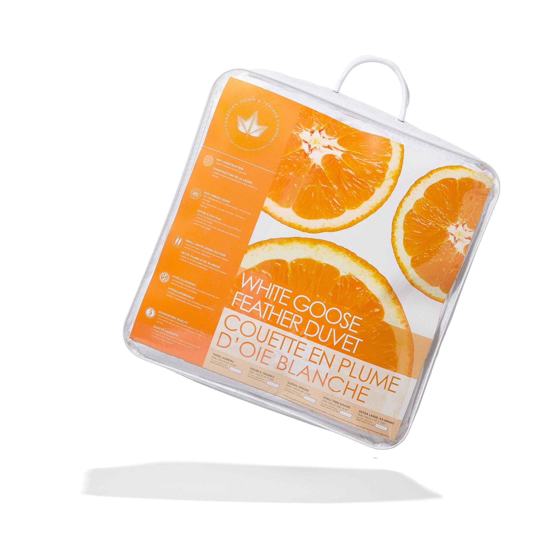 White Goose Feather Duvet - Canadian Down & Feather Company