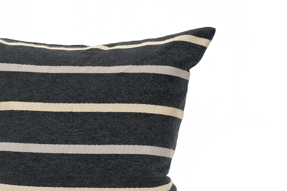 Espresso Stripe Cushion Cover Cushion Cover Canadian Down & Feather Company 