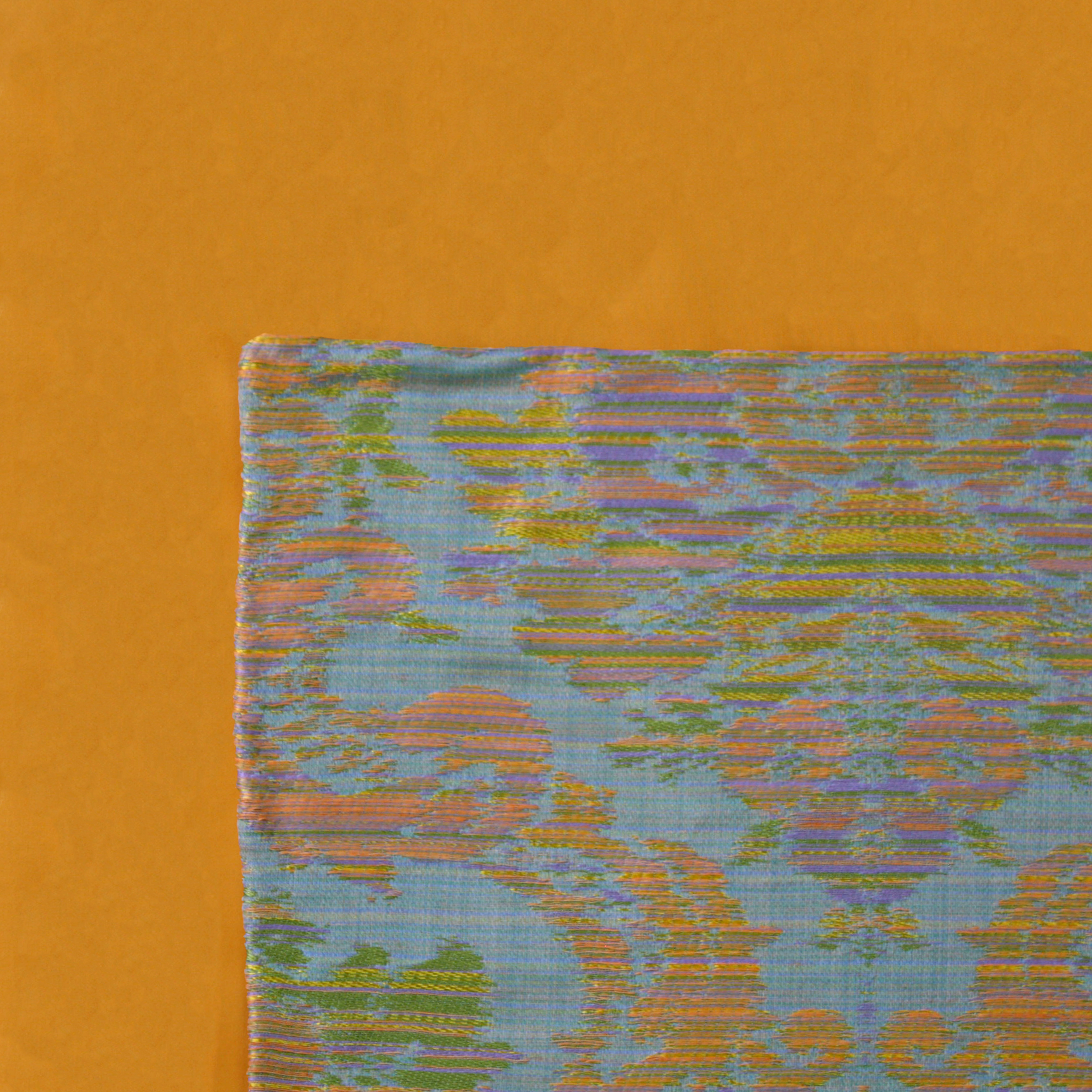 Shimmer Cushion Cover on an Amber Duvet Cover