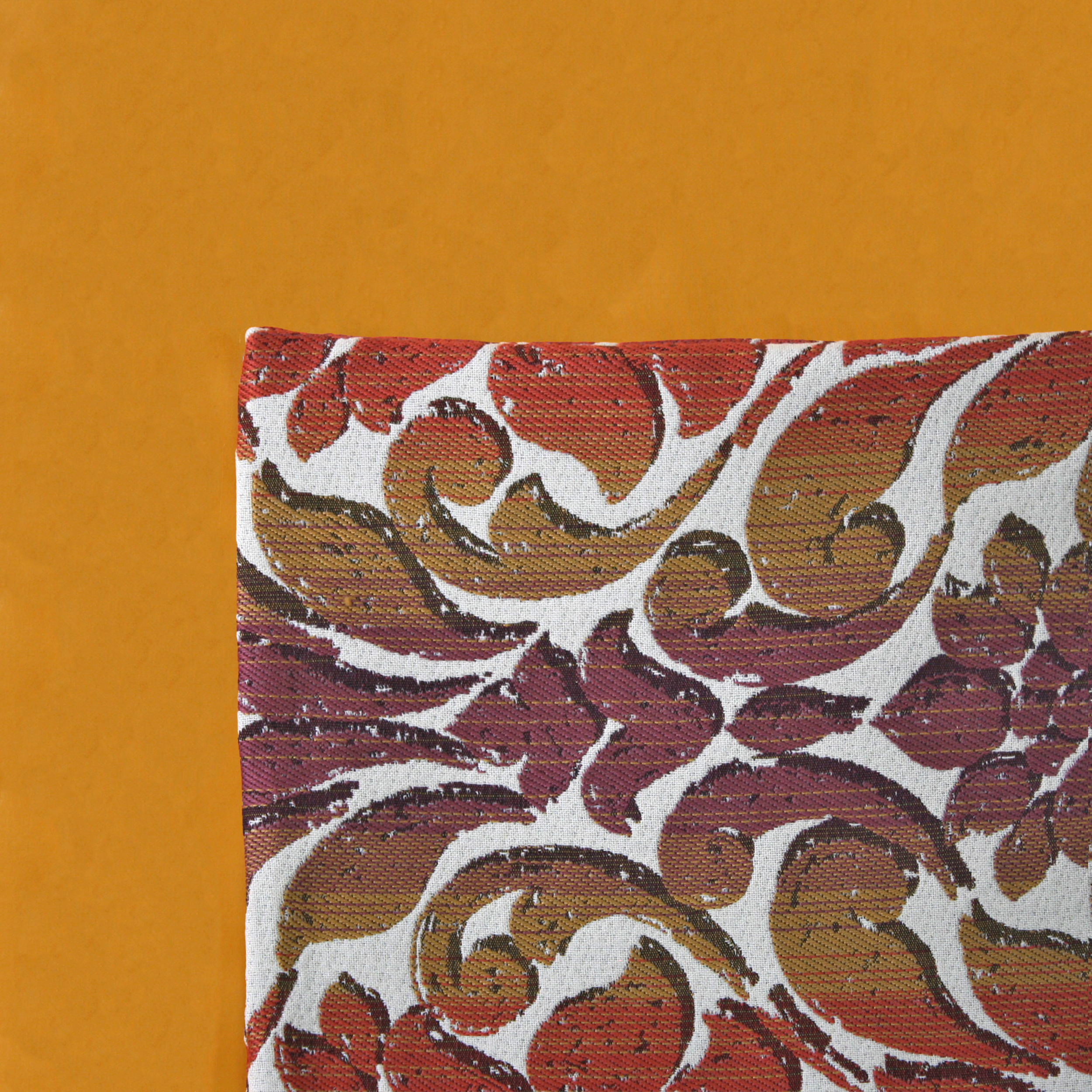 Venetian Cushion Cover on an Amber Duvet Cover