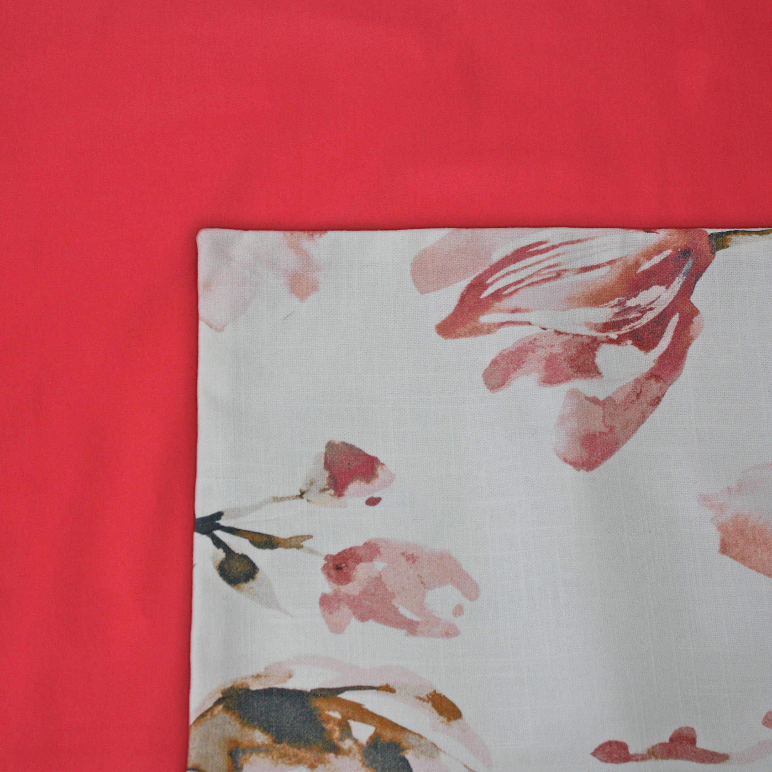 Ethereal Floral Cushion Cover on a Cardinal Duvet Cover