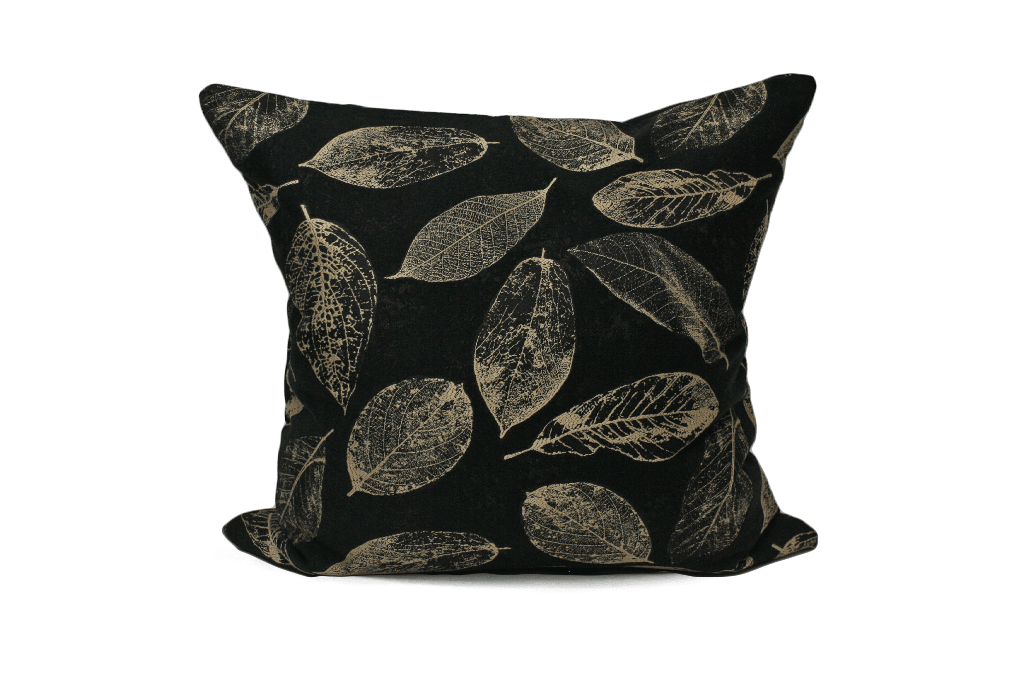 Black Leaf Cushion Cover Cushion Cover Canadian Down & Feather Company 