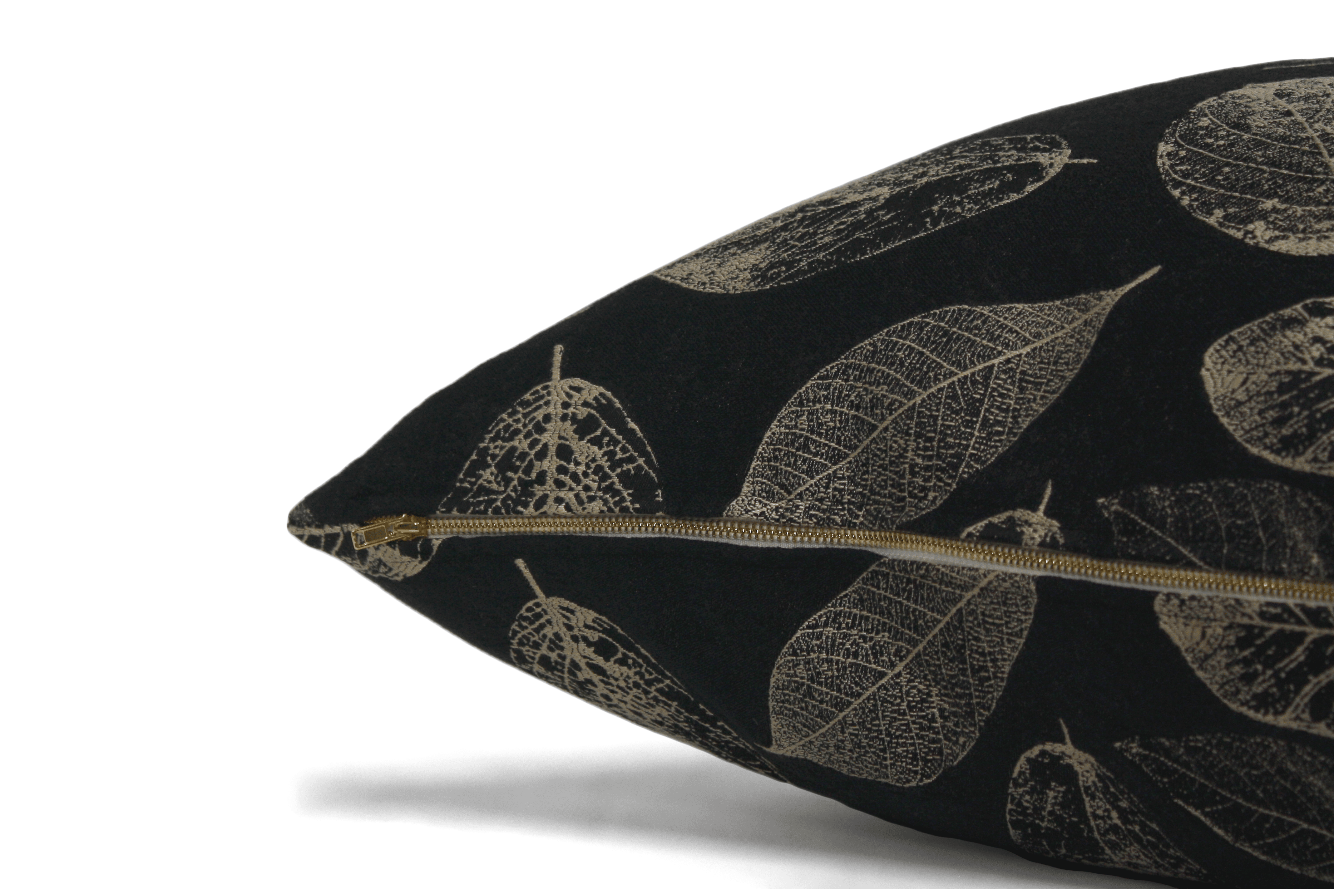 Black Leaf Cushion Cover Cushion Cover Canadian Down & Feather Company 