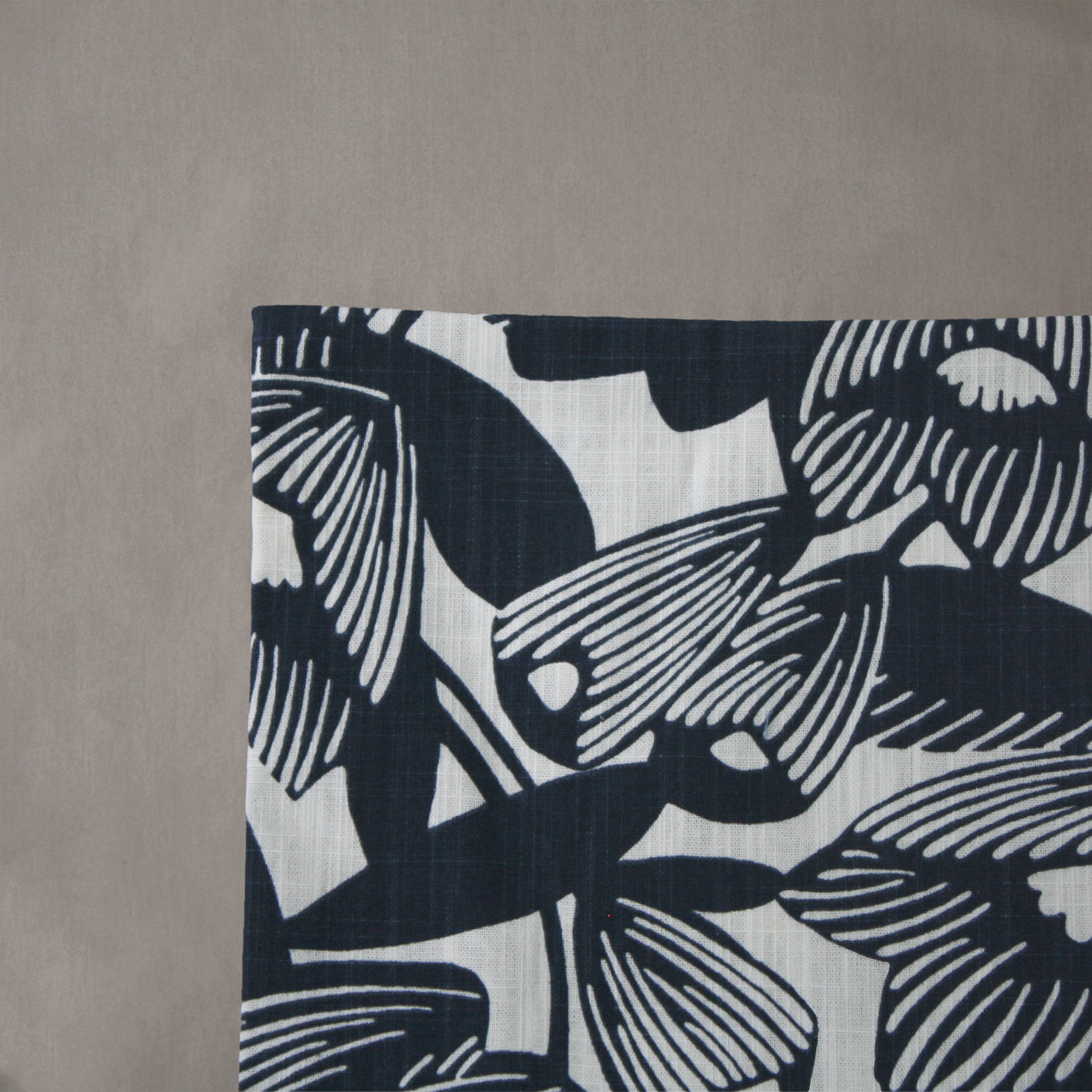 Admiral Pattern Cushion Cover on a Dune Duvet Cover