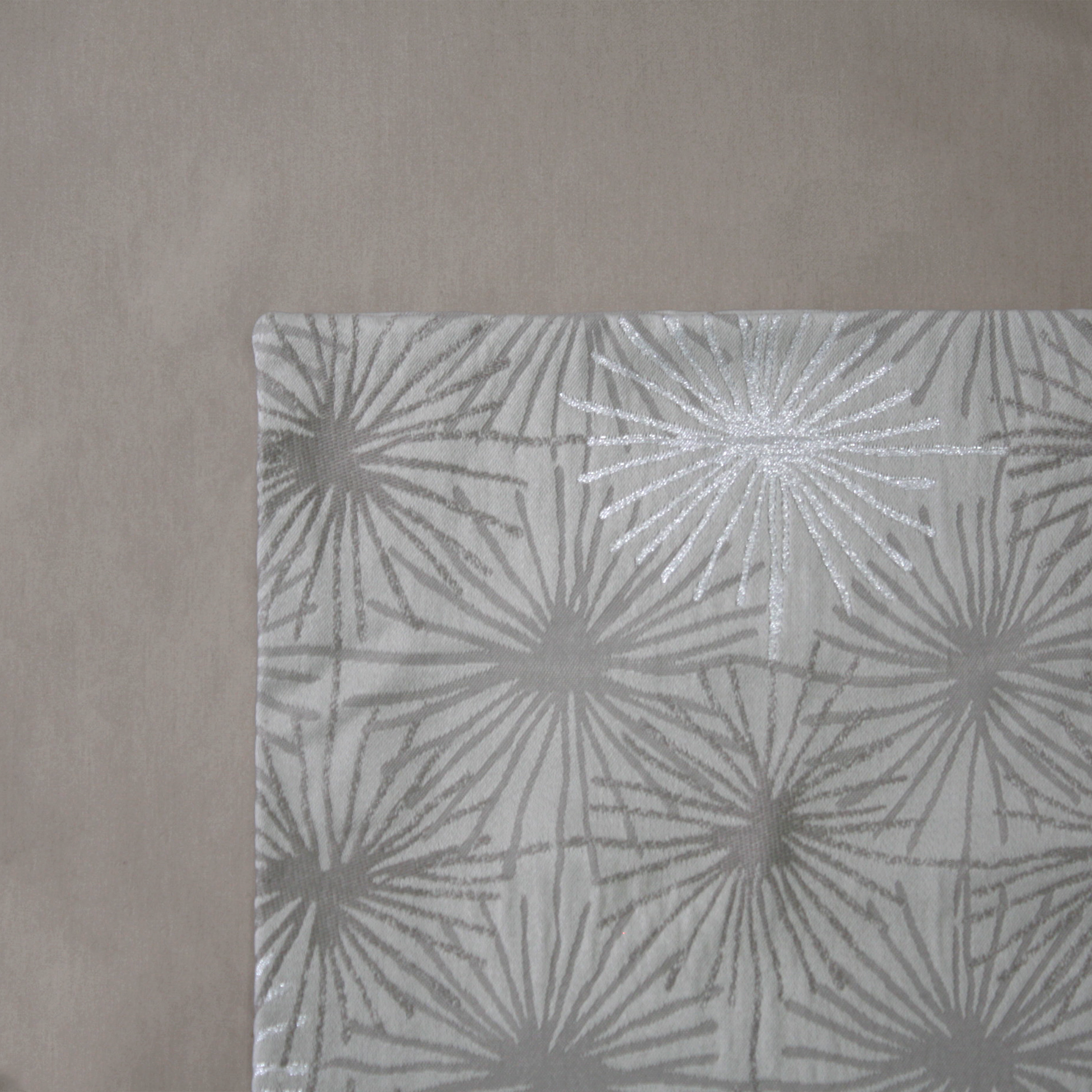 Firework Pattern Cushion Cover on a Dune Duvet Cover