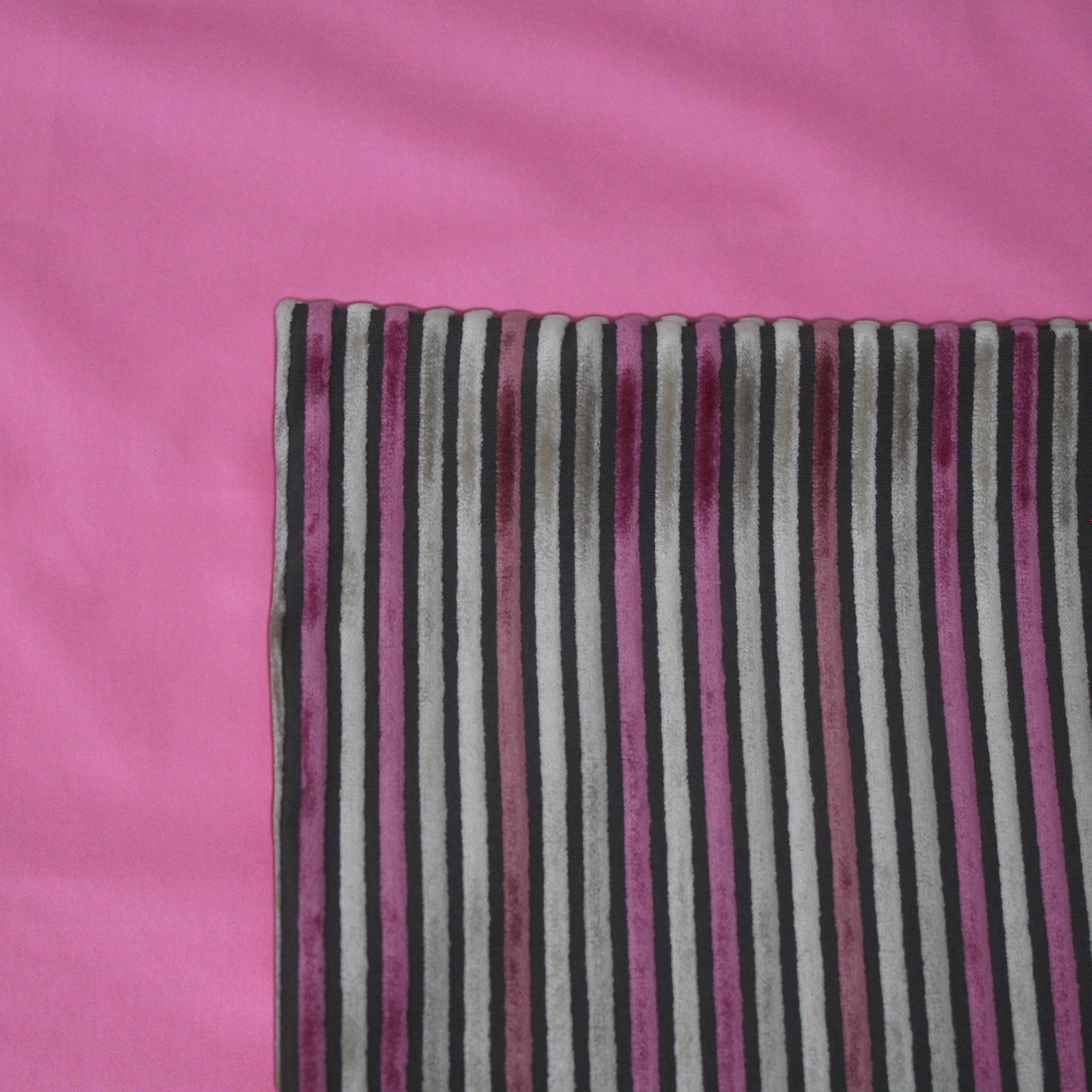 Mulberry Cushion Cover on a Hollyhock Duvet Cover