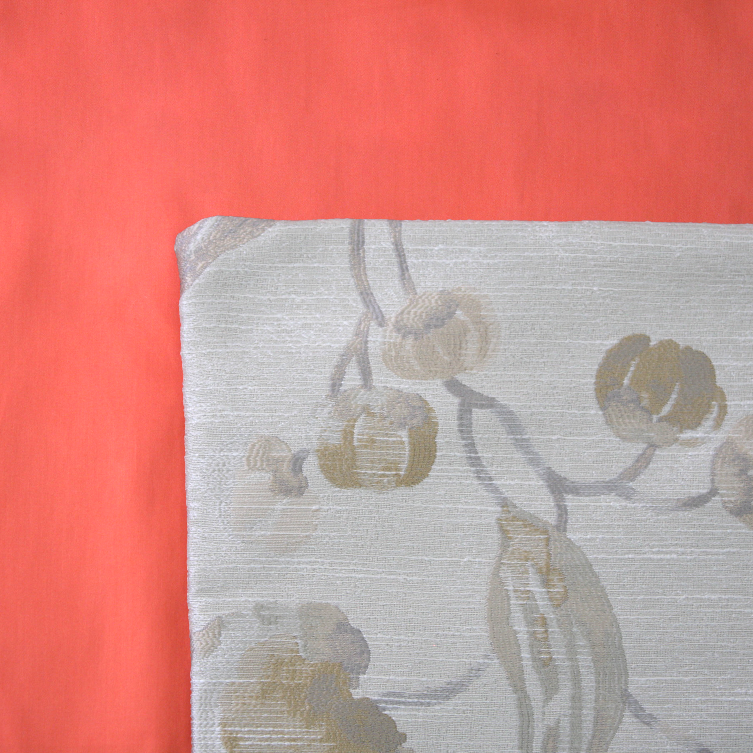 Bouquet Cushion Cover on a Persimmon Duvet Cover