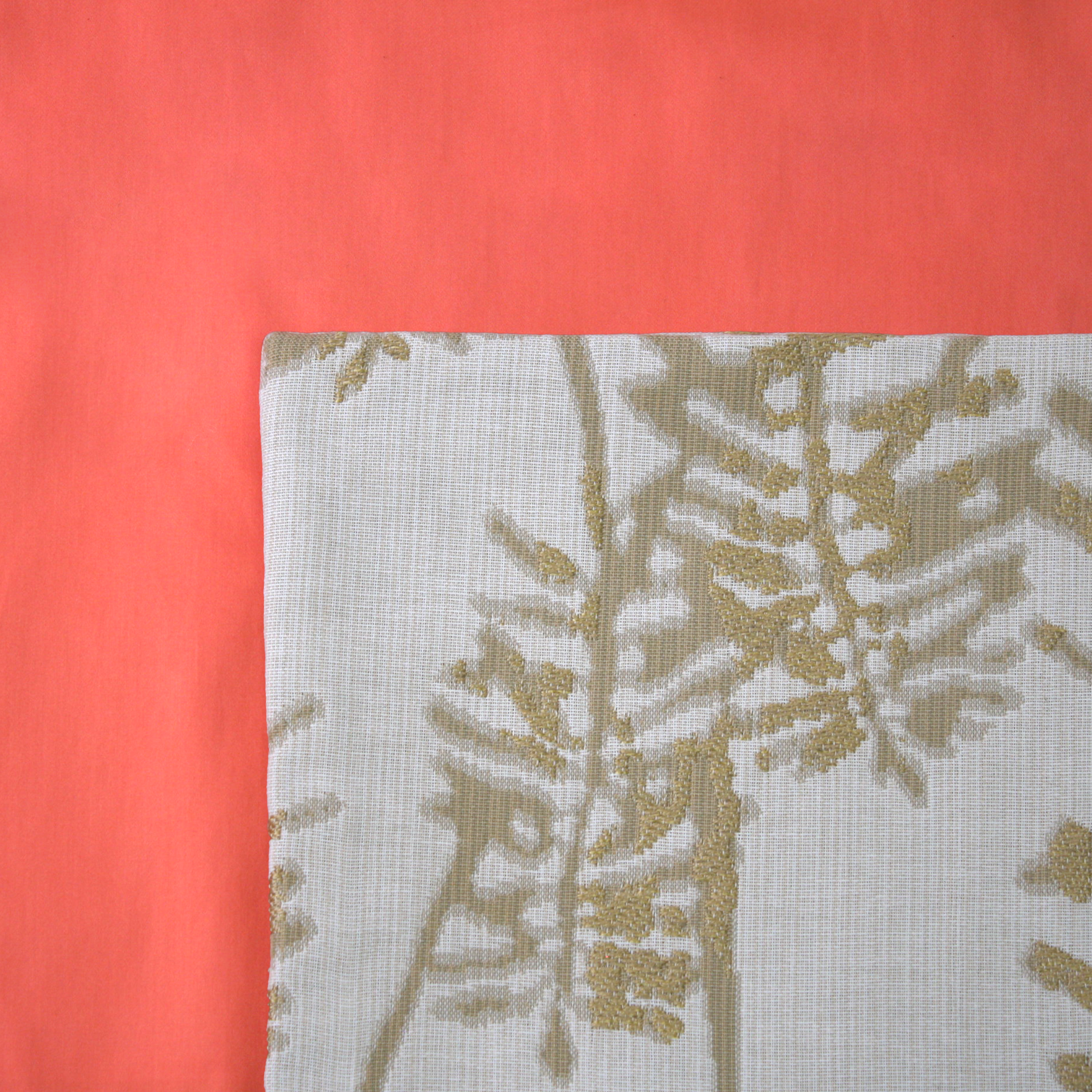 Wheat Cushion Cover on a Persimmon Duvet Cover