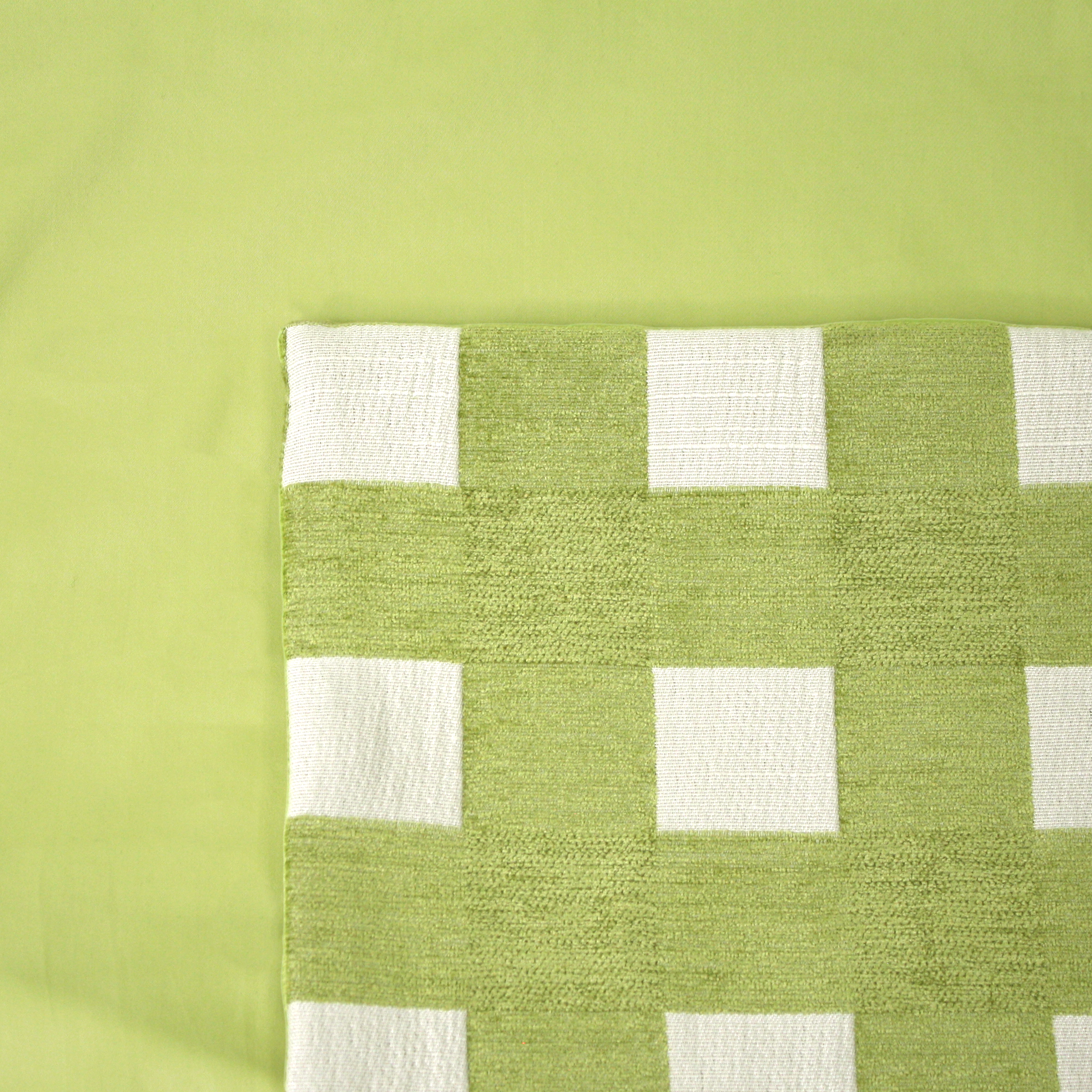 Grass Cushion Cover on a Pistachio Duvet Cover