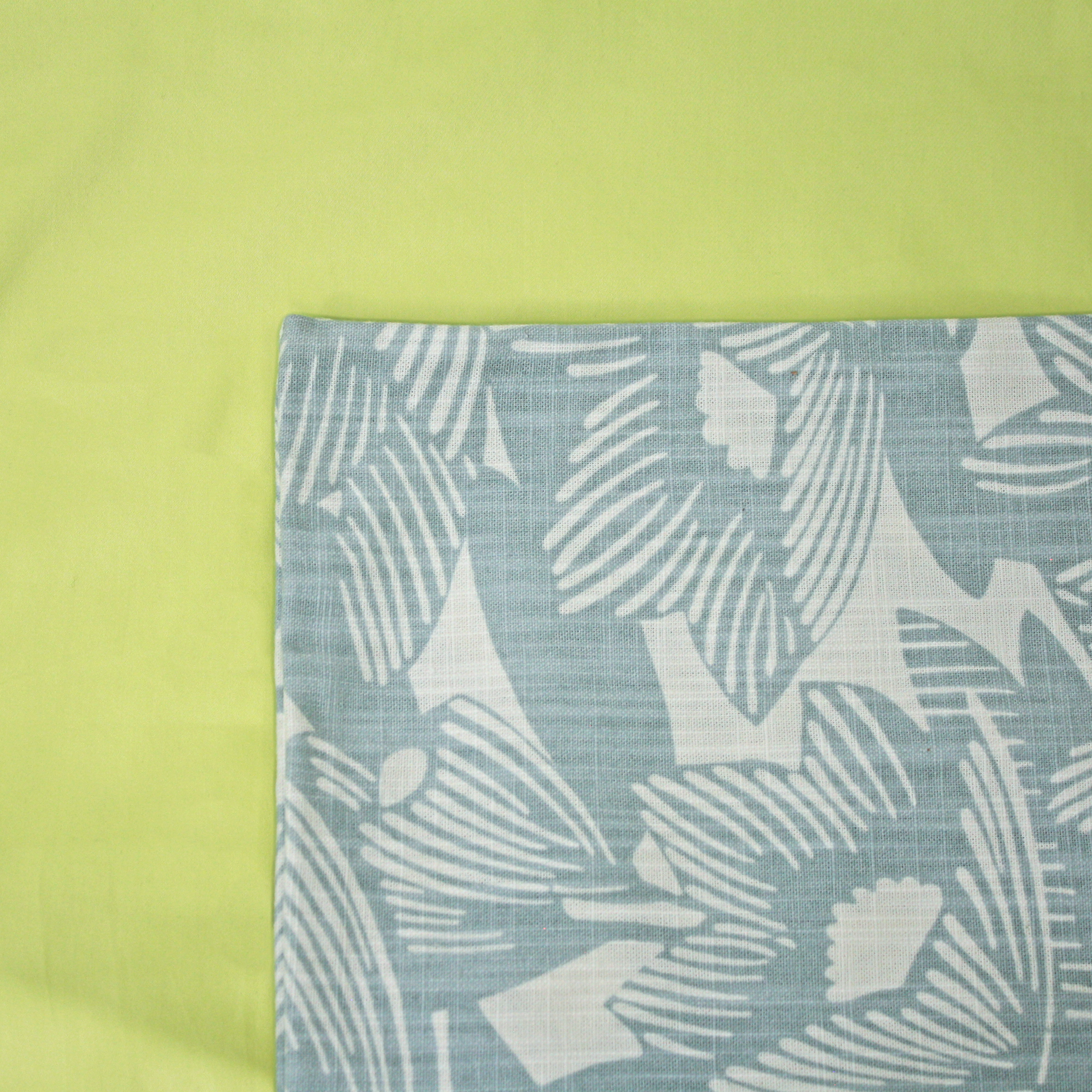 Aquatint Pattern Cushion Cover on a Pistachio Duvet Cover