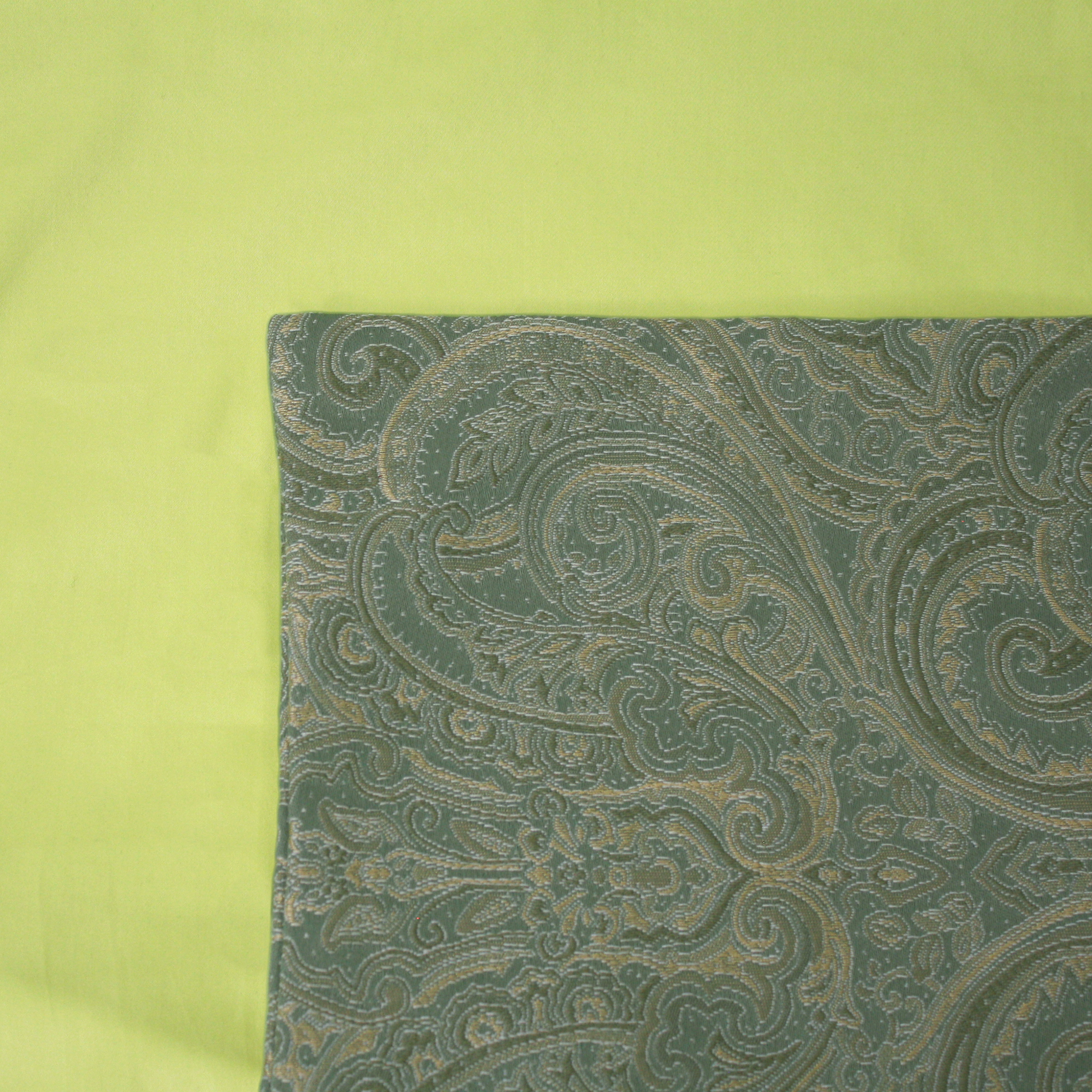 Waltz Cushion Cover on a Pistachio Duvet Cover