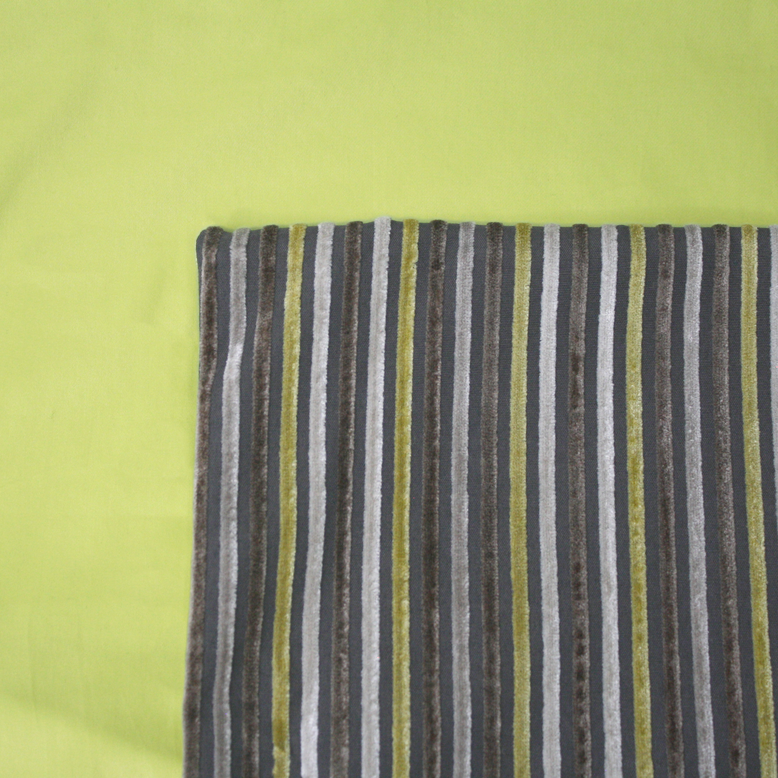 Kiwi Cushion Cover on a Pistachio Duvet Cover