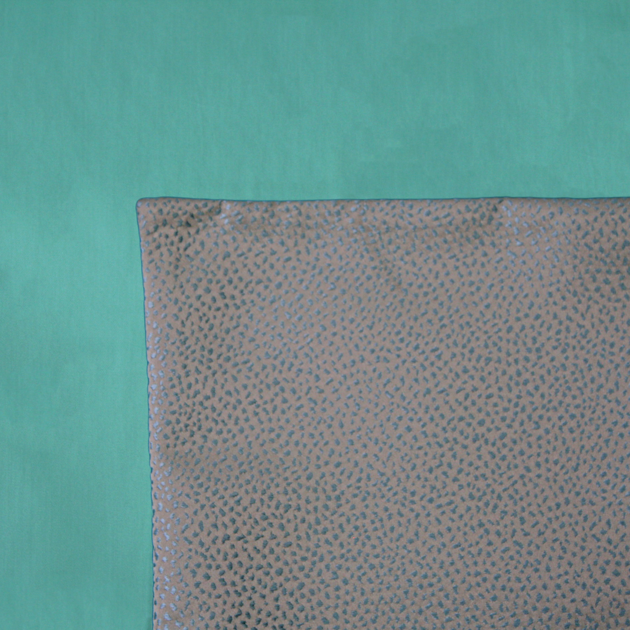 Beach Cushion Cover on a Turquoise Duvet Cover
