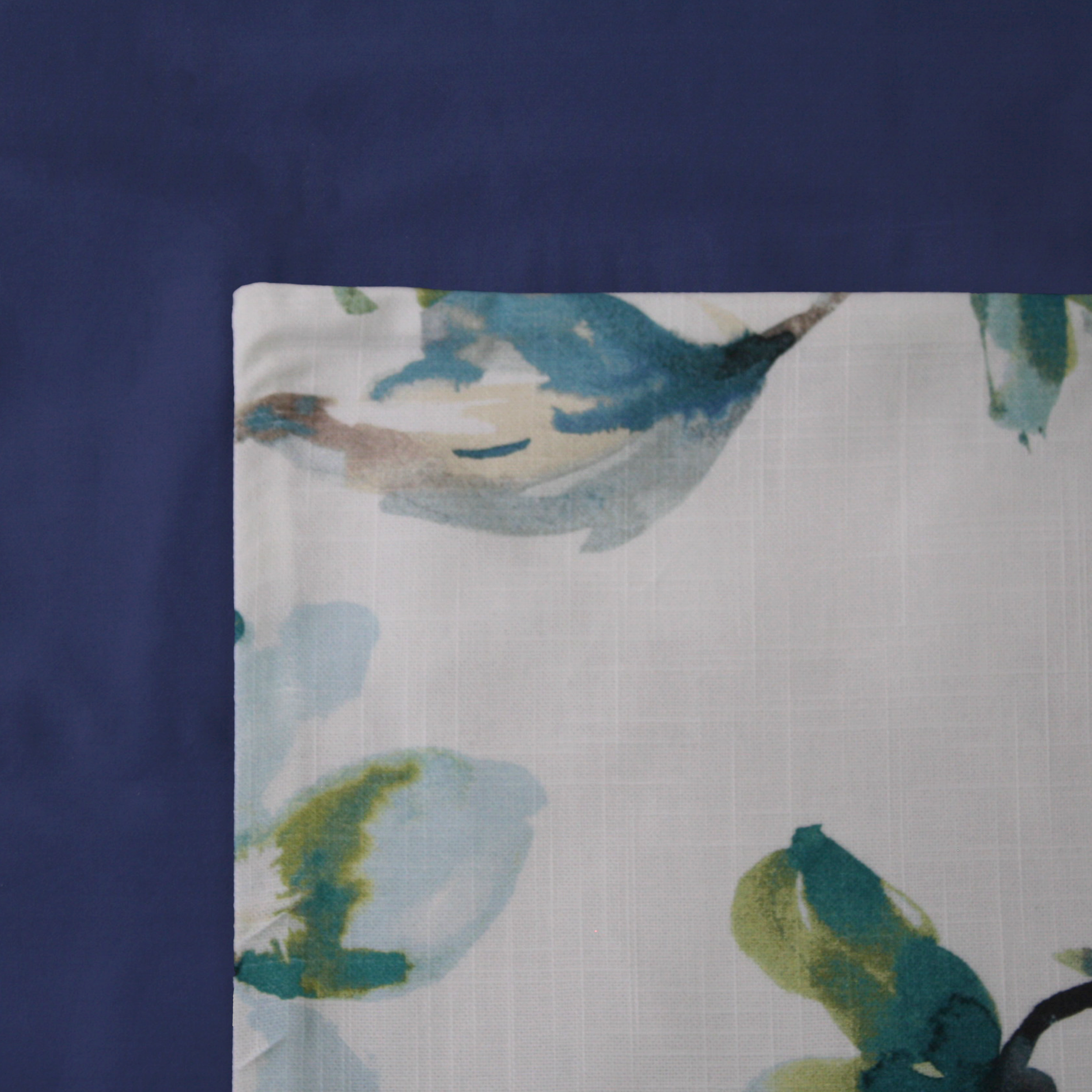 Mist Floral Cushion Cover on a Whale Duvet Cover