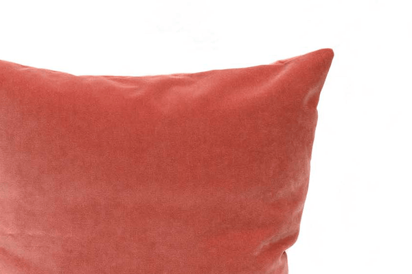 Coral Velvet Cushion Cover Cushion Cover Canadian Down & Feather Company 