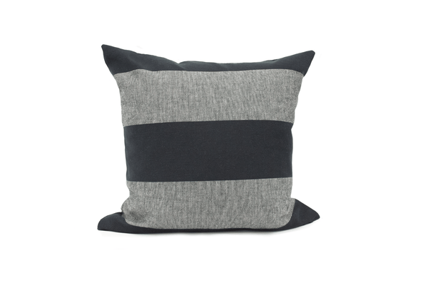 Coal Stripe Cushion Cover Cushion Cover Canadian Down & Feather Company 