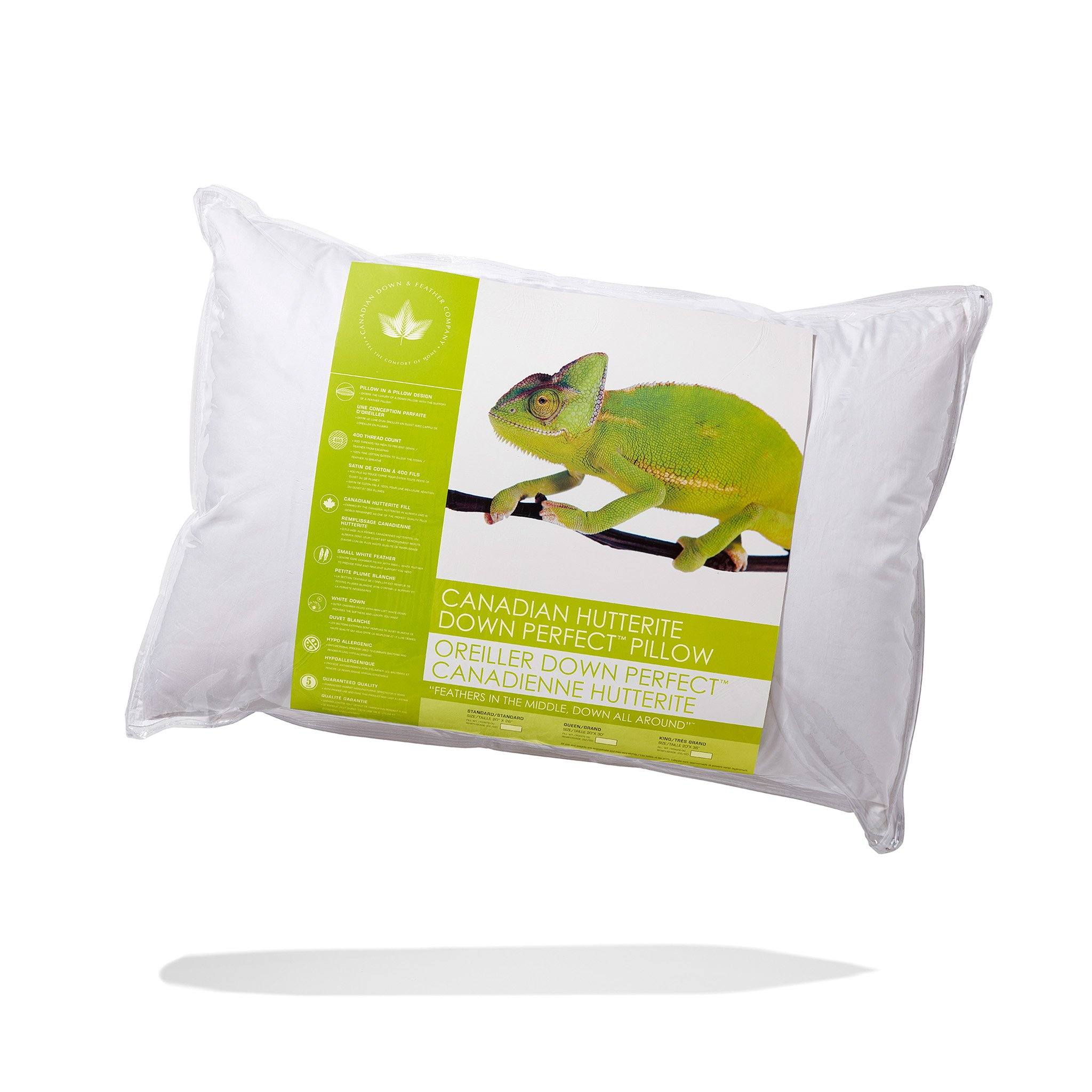 Hutterite Down Perfect Pillow - Canadian Down & Feather Company 