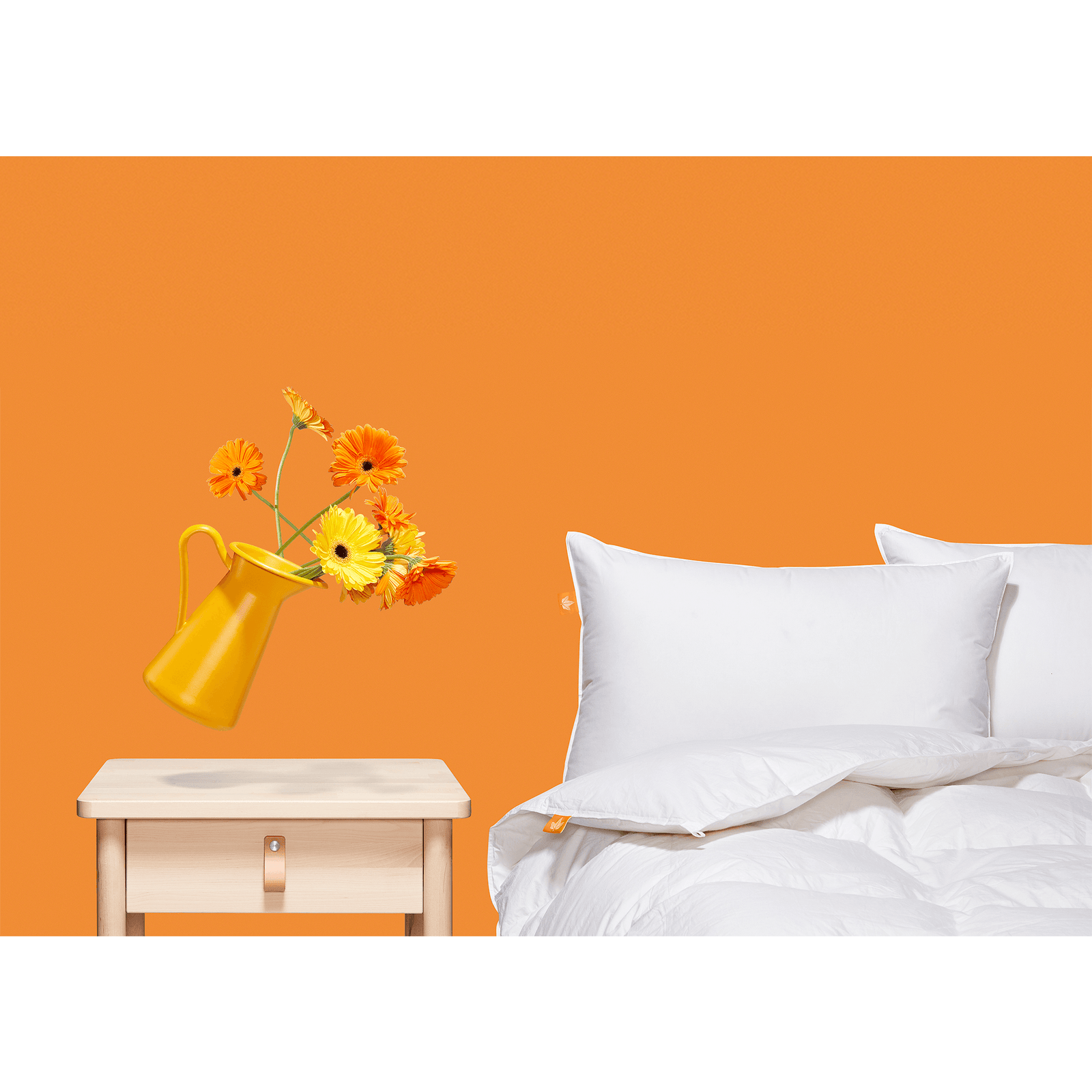 Dickens goose feather silver piped pillows Clearance