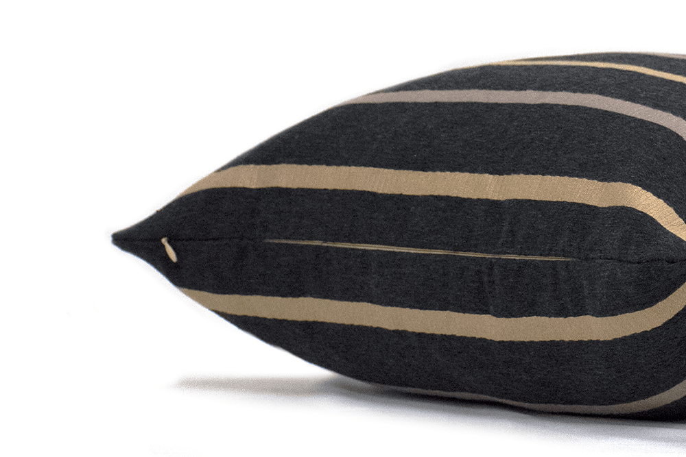 Espresso Stripe Cushion Cover Cushion Cover Canadian Down & Feather Company 